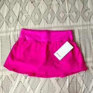 NWT Lululemon Pace Rival Skirt Pow Pink *Midrise